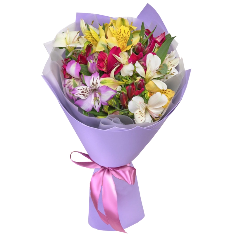 Букет из 9 альстромерий микс